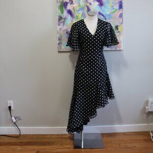 Keepsake the Label | Keepsake Polka Dot Midi Dress in Black